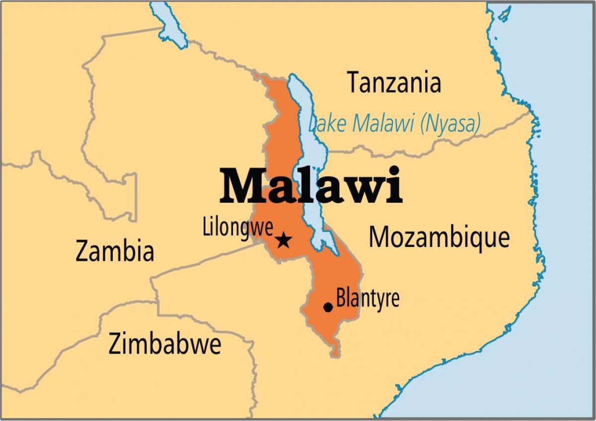 lilongwe Malavi haritası 