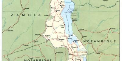 Blantyre Malavi sokak haritası 