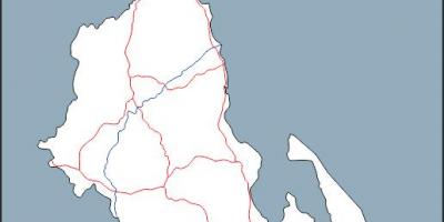 Malavi haritası harita anahat